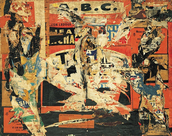 Jacques Villeglé ABC collage daffiches 1959