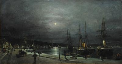 Volos Harbour at Night NGAL