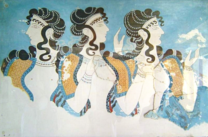 knossos fresco women