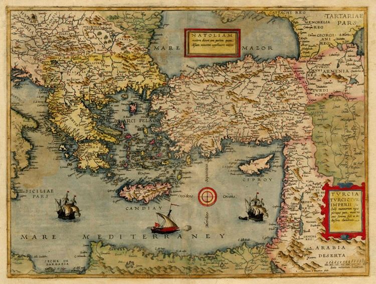 map peculum Orbis Terrae Antwerpen G De Jode 1593 