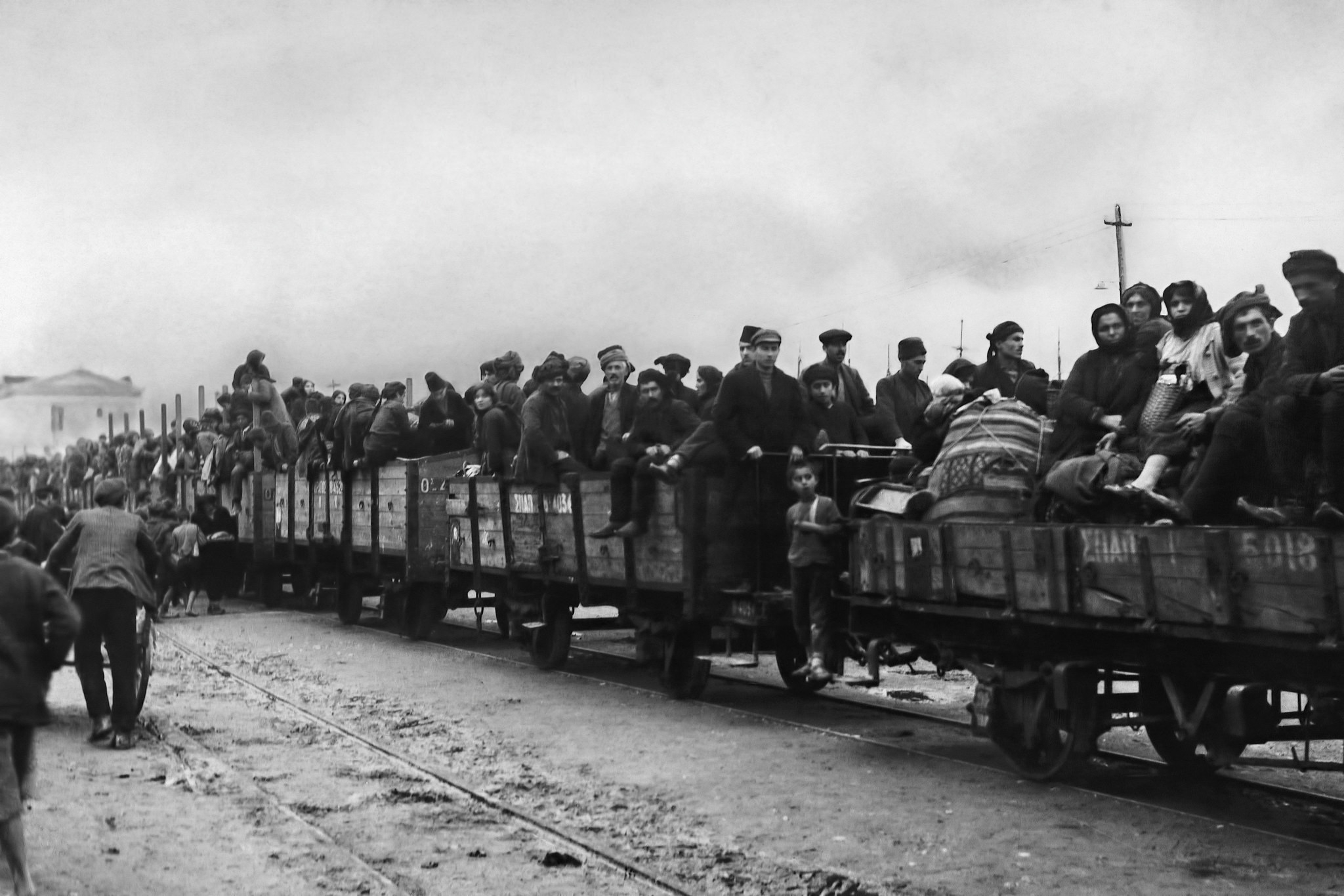 Greek Christian refugees from Turkey arriving in Greece 1922 Photographer C.D. Morris Courtesy American Red Cross Library of Congress