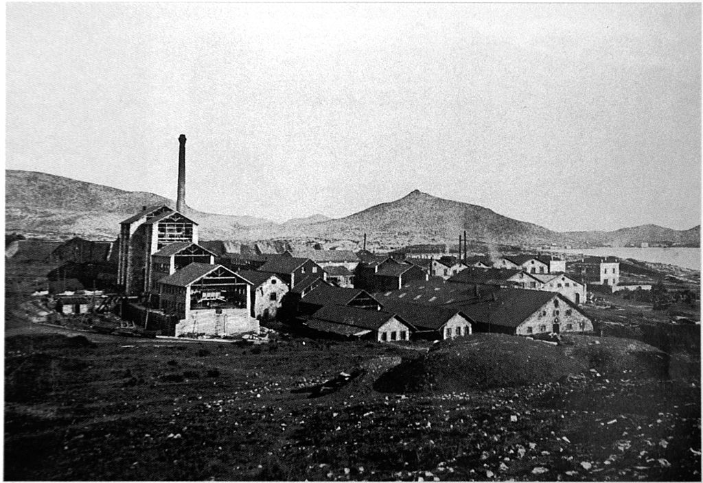 Usine de la Compagnie Francaise des Mines du Laurion aux alentours de 1890