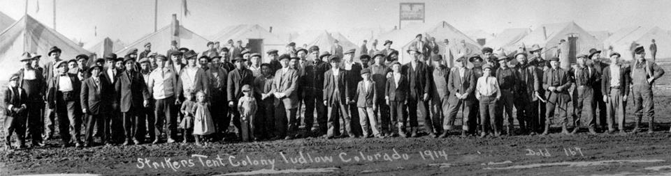 strikers tent colony 1914