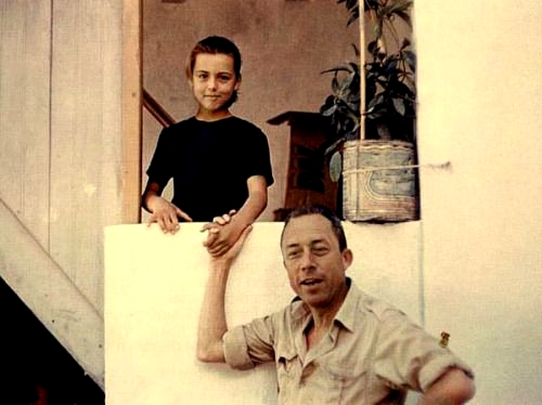 Albert Camus and his daughter Catherine Greece 1958