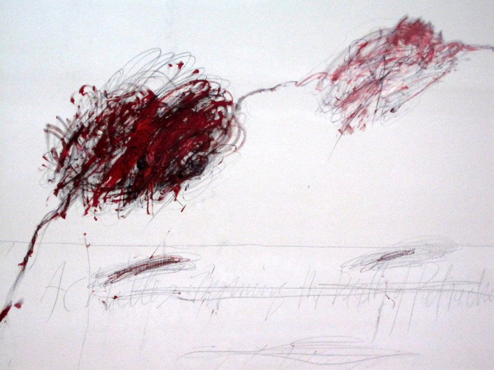 cy twombly achilles mourning the death of patroclus