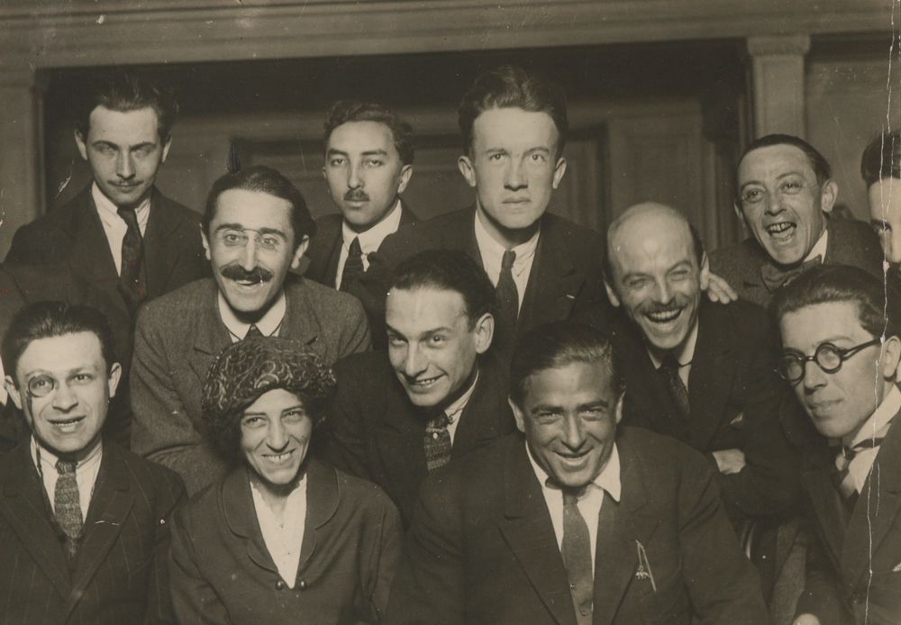 Dada artists group photograph 1920 Paris
