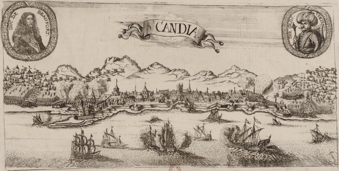 Vue du siege de Candie en 1669