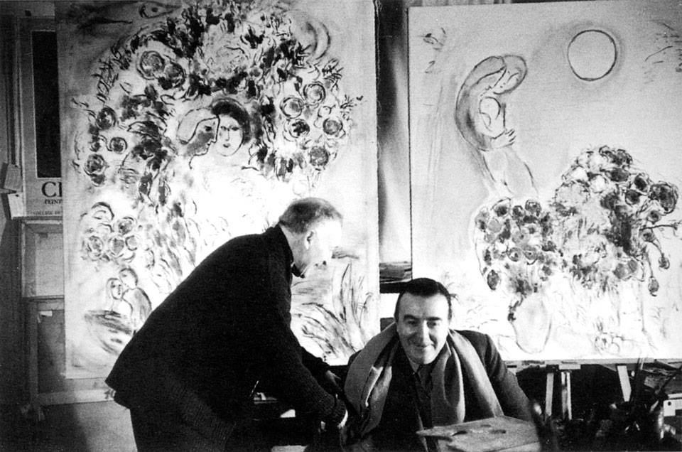 Teriade avec ChagallO Τεριάντ με τον Μαρκ ΣαγκάλFacebook Tériade Museum of Modern Art