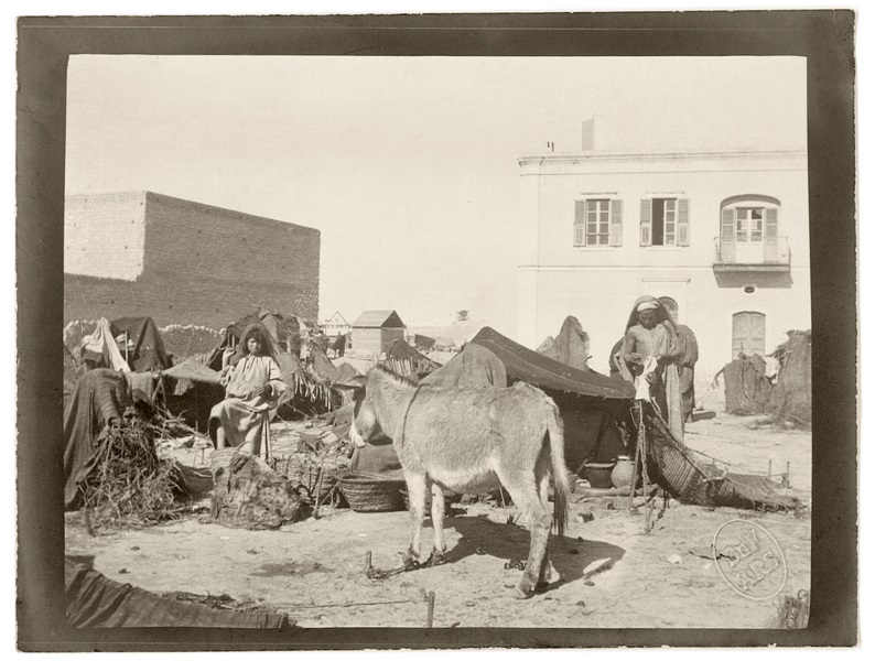 Campement refugies bedouins fin nov. 1911 Tripoli BnF Fonds Cherau