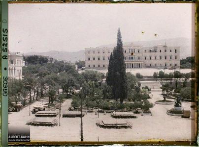 Grece Athenes La place de la Constitution 14juillet1927