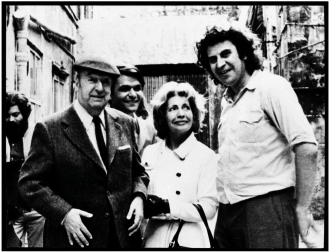 Mikis pablo et Matilde Ourouta Neruda aout1972 studioParis