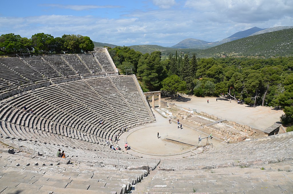 1024px The great theater of Epidaurus designed by Polykleitos the Younger in the 4th century BC Sanctuary of Asklepeios at Epidaurus Greece 14015010416