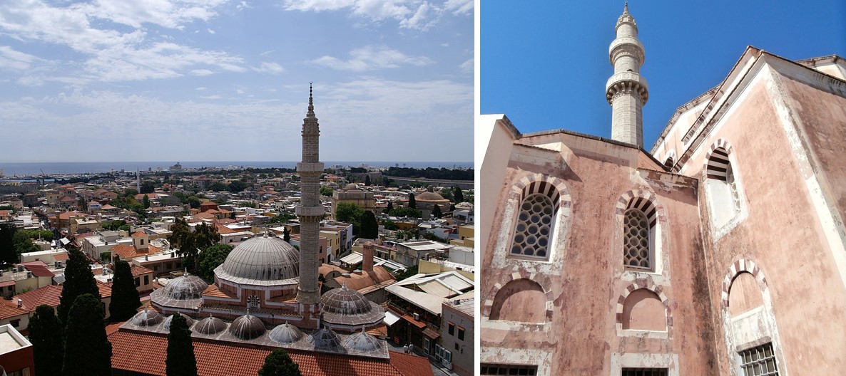 rhodes mosque collage