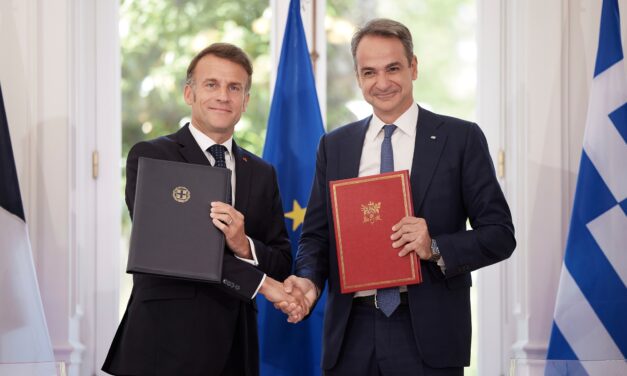 Déclarations du Premier ministre, Kyriakos Mitsotakis après sa rencontre avec le Président de la République française, Emmanuel Macron et la signature d’accords entre la Grèce et la France